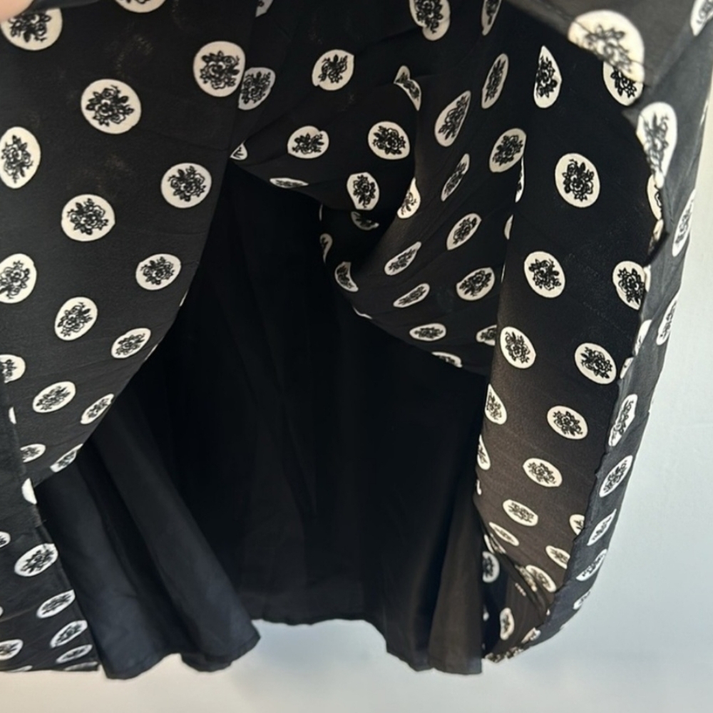Modcloth Black and White Long Sleeve Dress - Picture 7 of 16